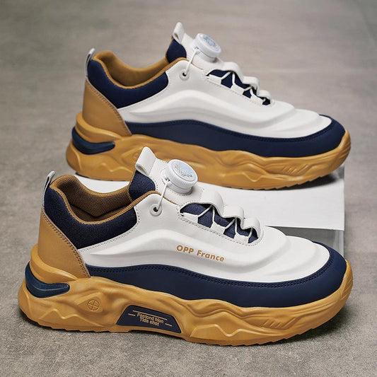 Arch support swivel buckle trendy sneakers