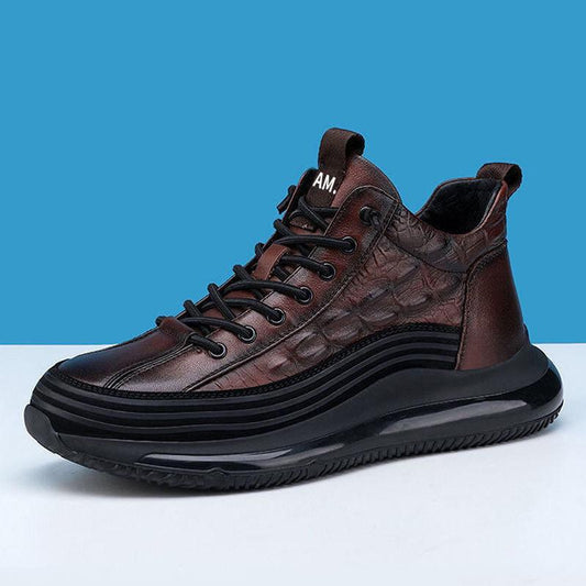Croc Effect Athletic Sneakers