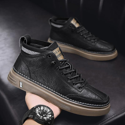 Trendy casual leather shoes