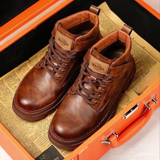 Men's Natural Leather Boots