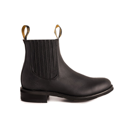 Men's full deerskin western cowboy boots