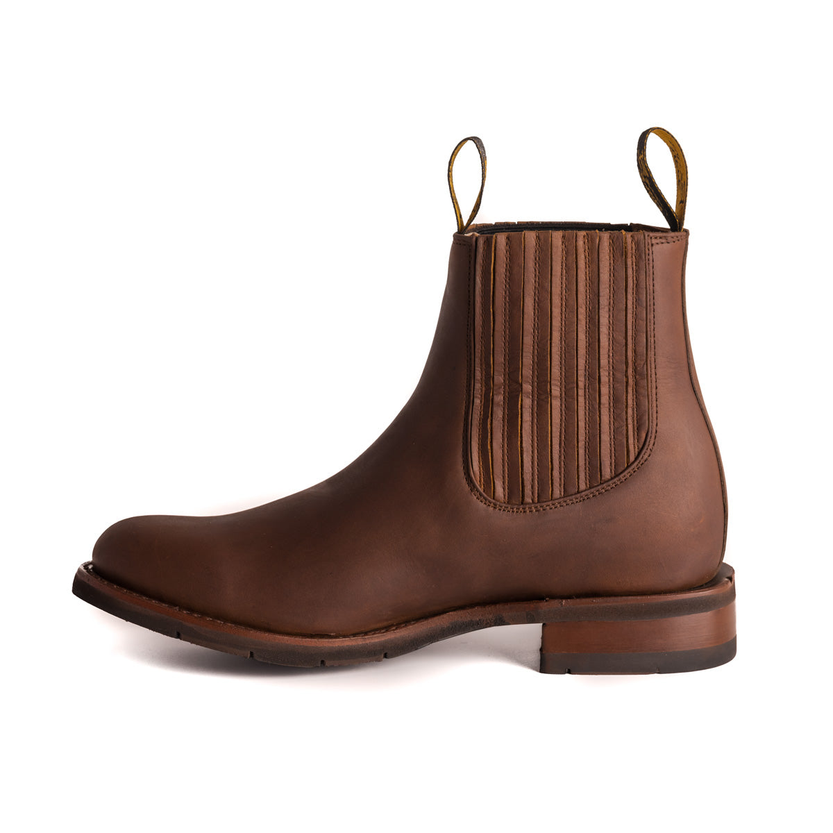 Men's full deerskin western cowboy boots
