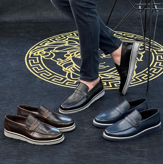 Classic Retro Fine Leather Casual Shoes