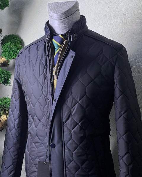 Honeycomb Stand Collar Insulated Jacket