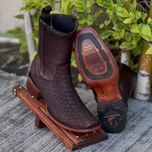 Python Original Tobacco Cowboy Boots