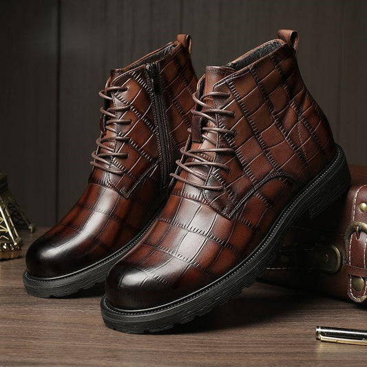 Classic Nile Crocodile Dress Boots