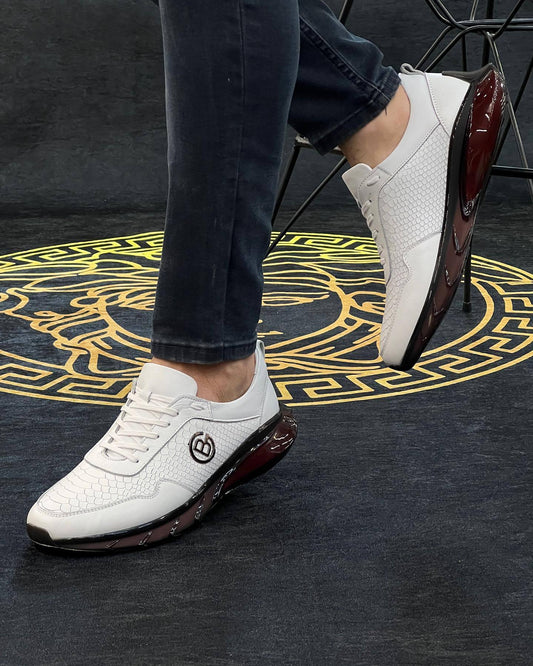 Crocodile pattern casual shoes