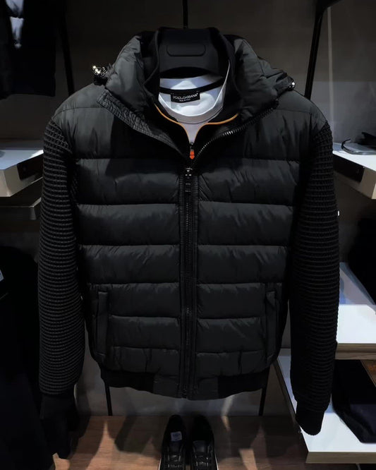 Classic Knitted Patchwork Jacket
