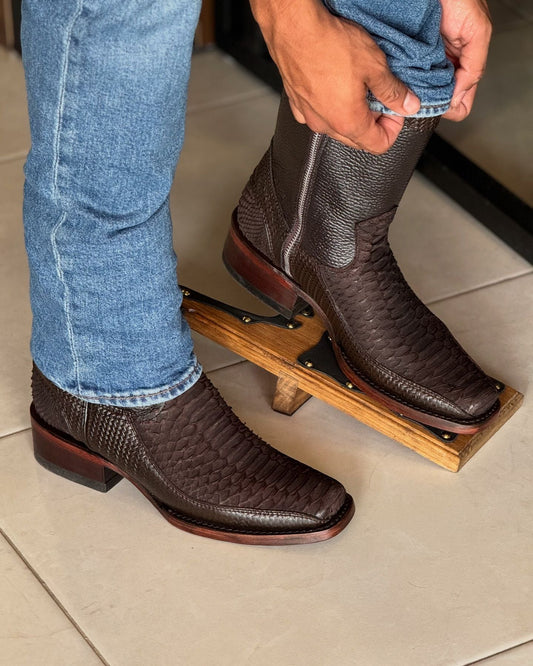Vintage Python Skin Cowboy Boots