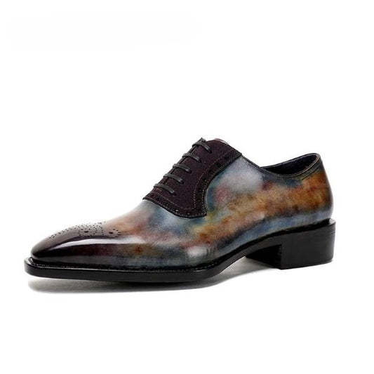 Calfskin Fiddle Back Oxford Shoes