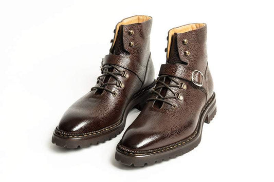 Carlos Santos Hiking Boot In Dark Brown