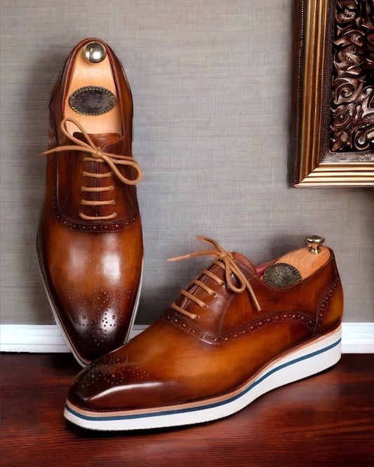 Men's Smart Casual Wingtip Oxfords