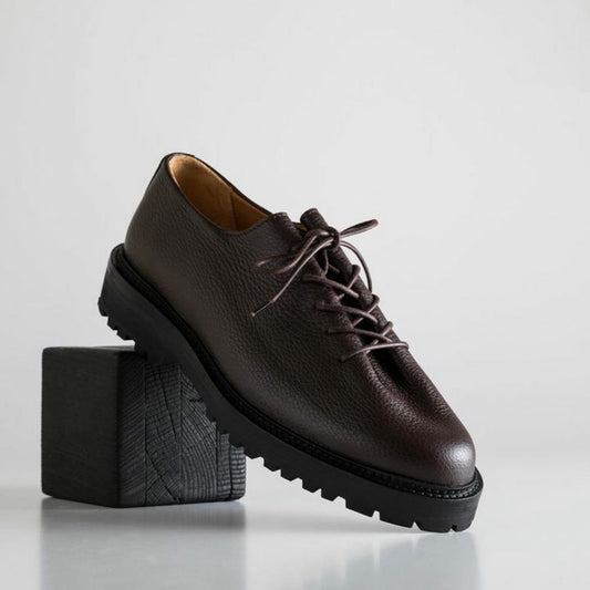 Grained Calf Leather Derbies