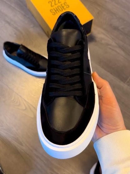 Men's New Leather  Suede Casual Shoes