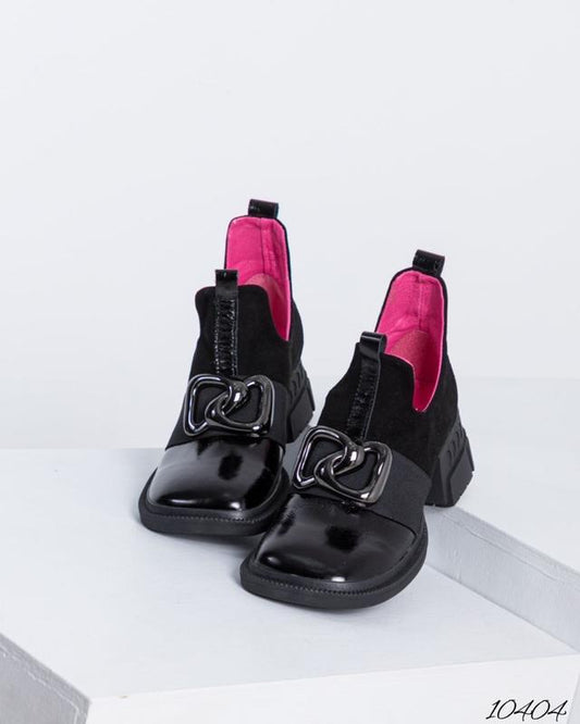 Smooth Leather Panelled Cyril Boots