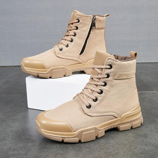 High-top  Protection Canvas Martin Boots
