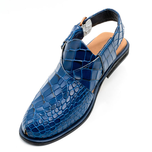 Midnight Blue Bliss Peshawari Sandals