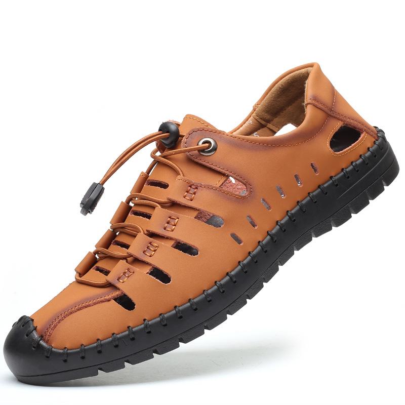 Hollow Outdoor Leather Shoes