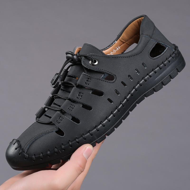 Hollow Outdoor Leather Shoes