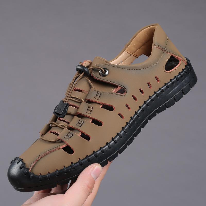 Hollow Outdoor Leather Shoes