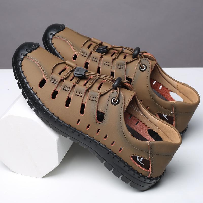 Hollow Outdoor Leather Shoes