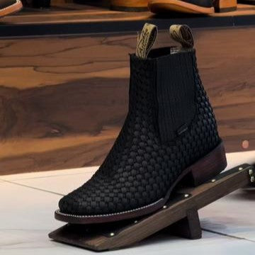Men's Ostrich Square Toe Boot
