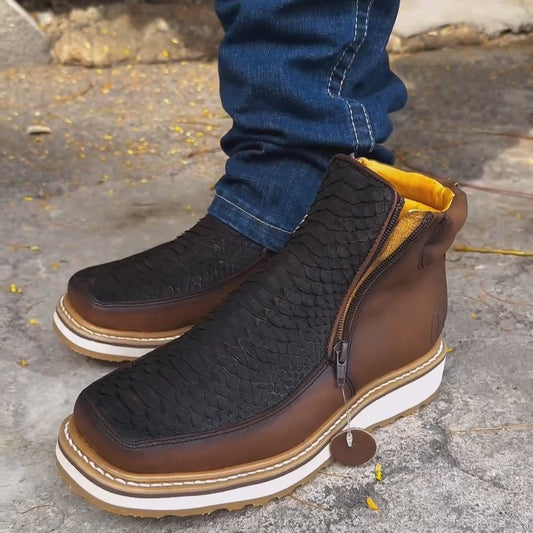 Italian Vintage Python Cowboy Boots